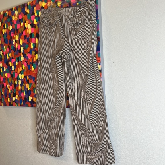 Light brown and white stripe trousers - Picture 2 of 2